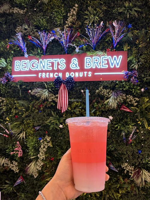 Strawberry Power Fizz  at Beignets & Brew in Saraland