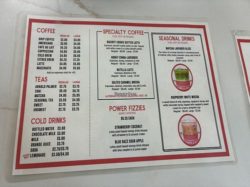 Menu   at Beignets & Brew in Saraland