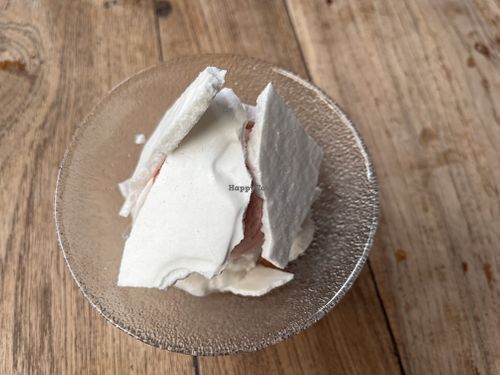 Eton mess - ask because vegan desert is not on menu, worth it though  at Fallow in South West London