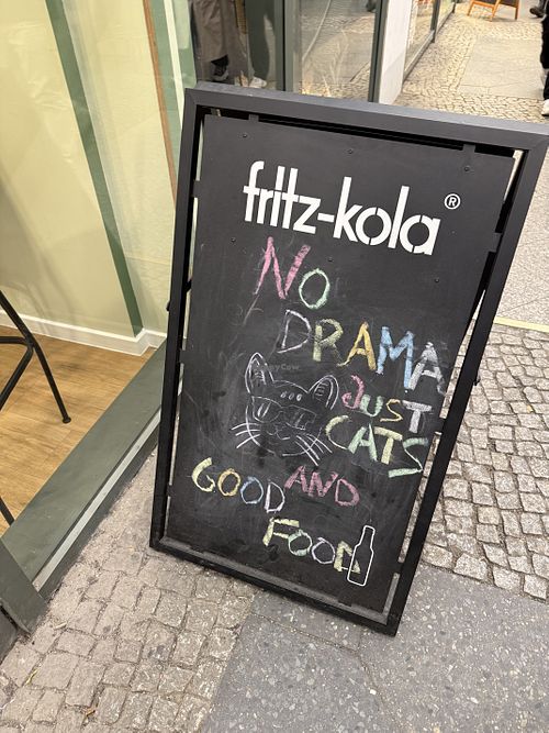 sign  at Katzentempel Berlin Mitte in Berlin