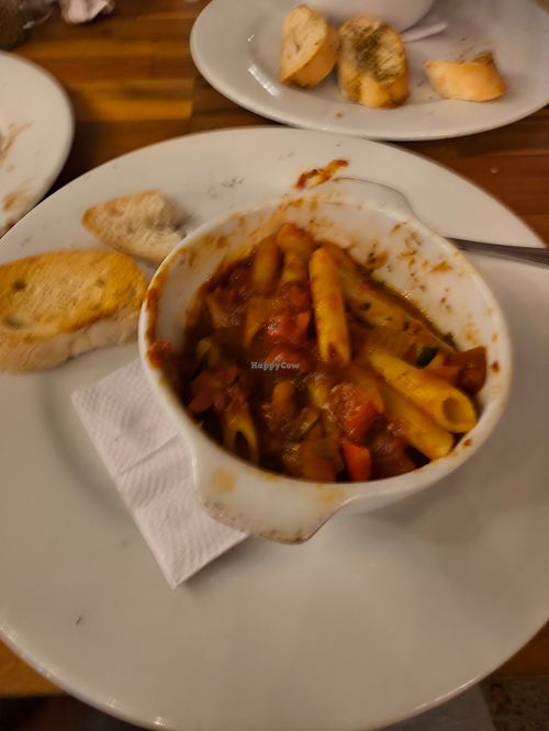 Pasta Primaveral Vegana at EatAlley in San Andres