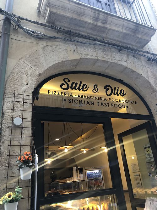 Eingang  at Sale & Olio in Siracusa