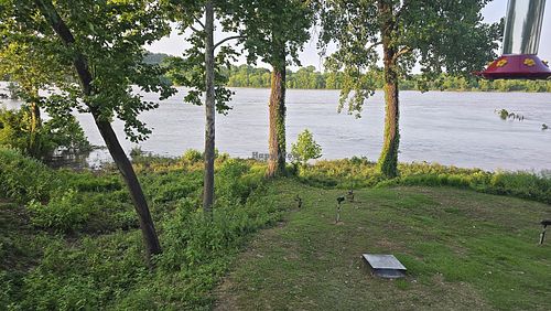 View of the river at Brave New Restaurant in Little Rock
