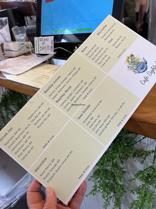 Drinks menu   at Cafe Eighty2 in Inverness