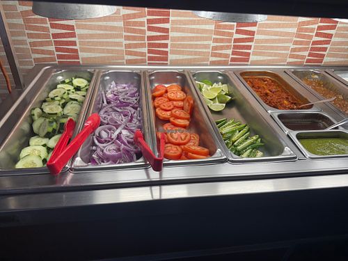 Lot of options for veggies  at Bombay Palace in Niagara Falls