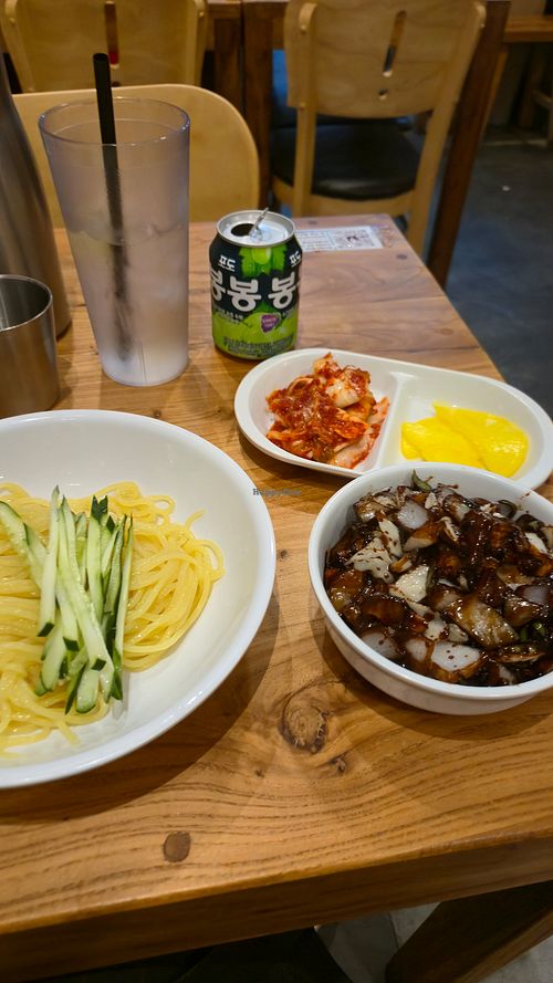 Vegan Jjajangmyeon at Jeong's Jjajang in Central Singapore