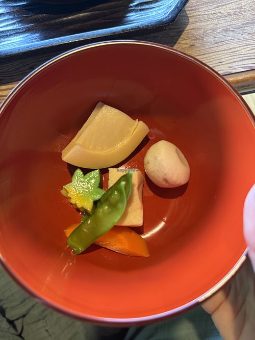Bamboo shoots, wheat, gluten, vegetable  at Hanazono-tei in Takamatsu