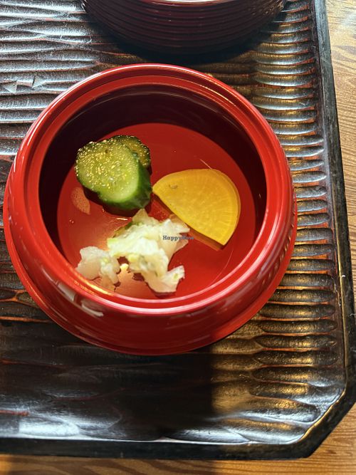 Pickled vegetables  at Hanazono-tei in Takamatsu