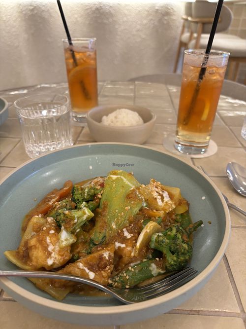 Thai Peanut Satay Vegetables & Tofu  at Limlay in Burleigh Heads