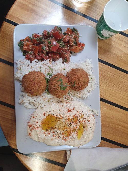 Vegan menu  at Les Delices du Liban in Lyon