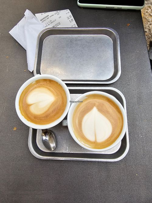 Cappuccino with oat milk at Vago Rizzuto in Palermo