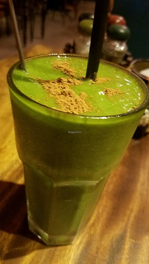 avocado matcha turmeric smoothie at Prem Bistro and Cafe in Ho Chi Minh City