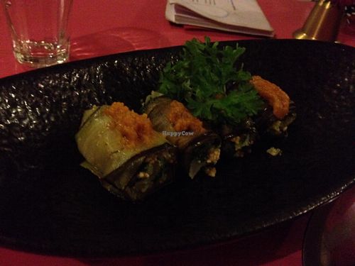 eggplant rolls at Prem Bistro and Cafe in Ho Chi Minh City