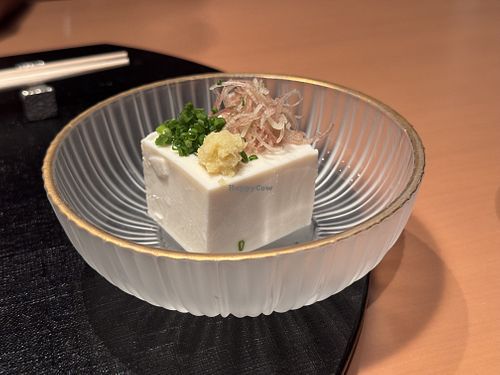 Tofu  at Japanese Restaurant Suiren in Tokyo