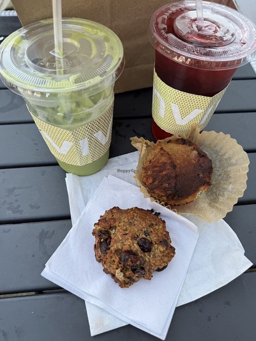 Breakfast cookie and muffinns  at Convive Coffee in Pittsburgh