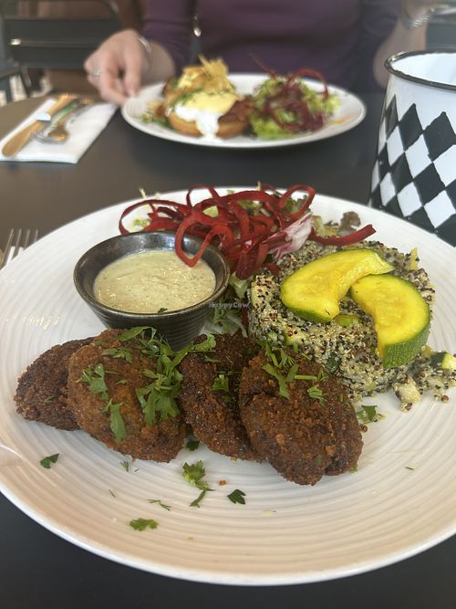 Quinoa and falafel  at La Fabrique en Ville in Brussels