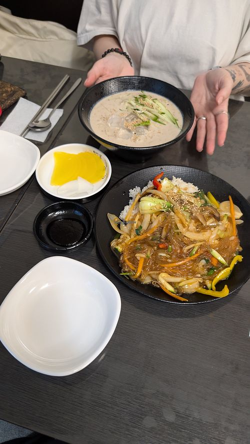 kong-guksu & japchaebap at Dongchun - 동춘 in Seoul