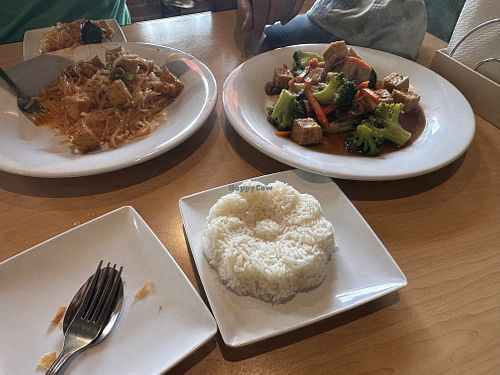Pad Thai and broccoli tofu  at Dee Dee Thai Restaurant  in Springdale