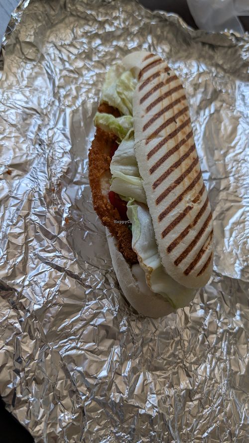 Schnitzel Sandwich at Vegan World Food Truck  in Bad Voslau
