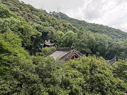 View from cafe at Tao Guang Cha An - 韜光茶庵 in Hangzhou