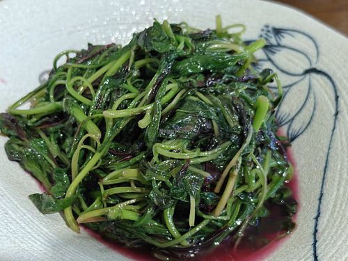 Stir fried vegetables at San Jie Yuan Vegetarian - 三界园素食生活馆 in Chizhou