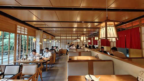 Restaurant interior at Qing Chun by Perma - 慶春樸門 in Hangzhou