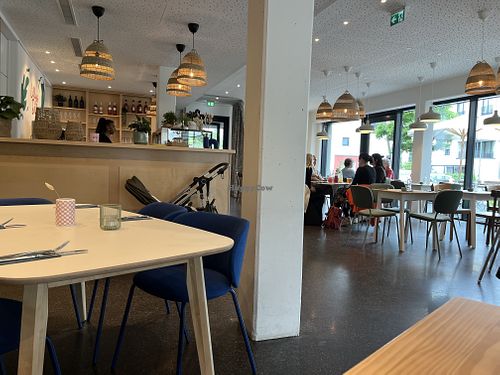 Spacious cafe   at Lilly's Deli in Munich