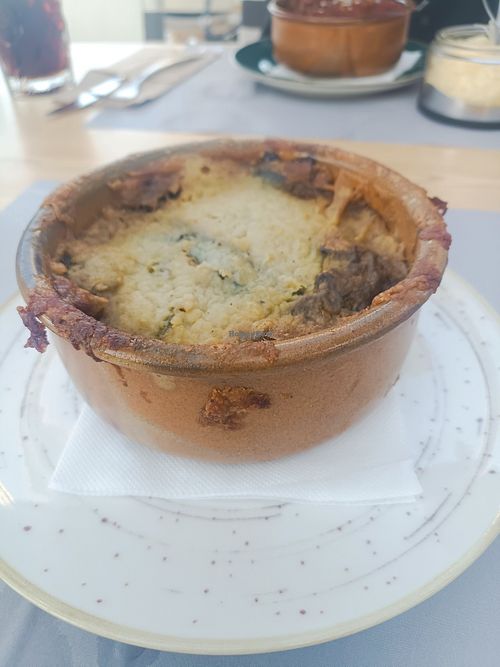 Vegan Moussaka at Day Night Restaurant  in Crete