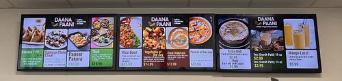 Solid vegetarian and vegan options!  at Daana Paani  in Mifflinville