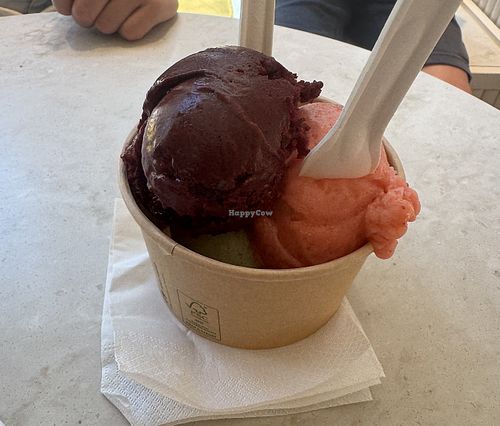 Blauwe bes, aardbei, ananas   at Glacier des vignobles in Saint-emilion