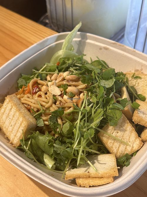Sesame noodles with tofu  at 22 Park Eatery in Brandon