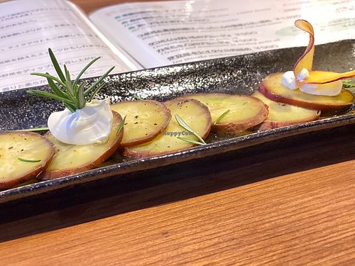 Frozen roasted sweet potatoes at Vege Table in Mishima