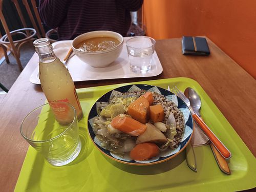 Veggie positive on all fronts 😊 at Zuppa Zuppa in Autun