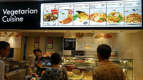 stall front at Eight Immortals Vegetarian 八仙素食园 - Admiralty Place in North Singapore