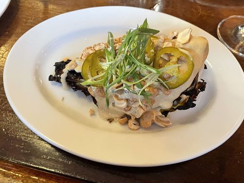 I think this was some kind of cabbage that isn’t on the menu anymore but it was DANK   at Eliza in Kingston