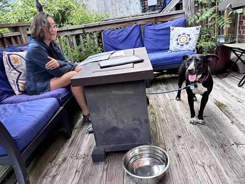 Outdoor patio was perfect   at Wine Down on Main in Brevard