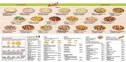 menu with vegan options   at Avanti  in Flensburg