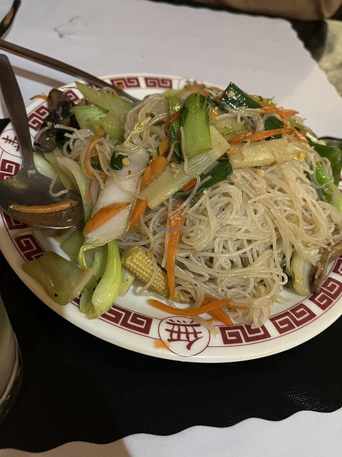 Chow Main with rice noodles   at Golden Orient Chinese Restaurant in Esperance