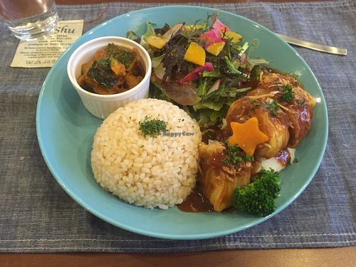 Seasonable meal December 2015 at The PINK WEED Cafe in Kobe