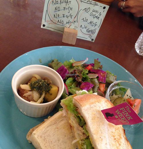   at The PINK WEED Cafe in Kobe