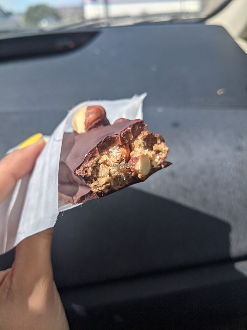 Hazelnut chocolate bar at New Earth Health Cafe in Grover Beach