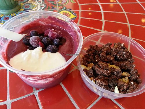 acai granola bowl at New Earth Health Cafe in Grover Beach