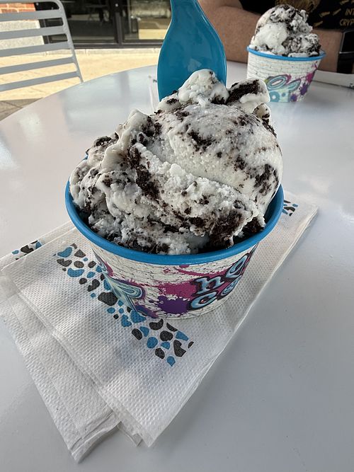 Vegan coconut Oreo   at Holy Cow Ice Cream Cafe   in Burlington