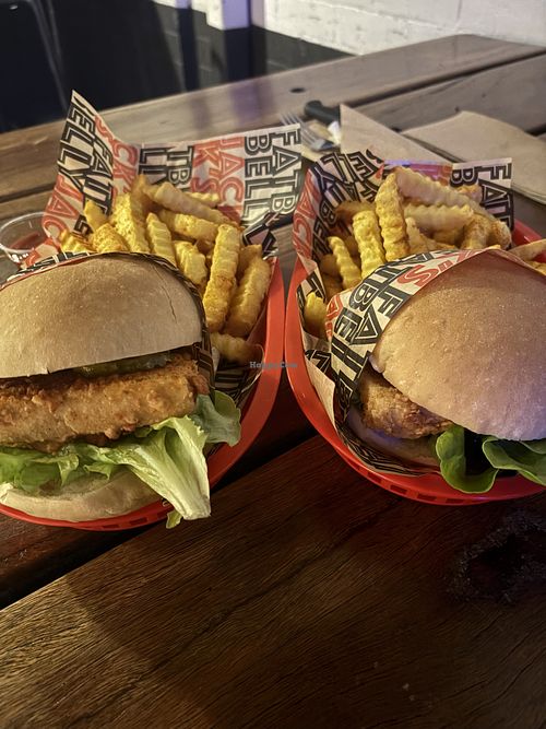 Tofu burgers   at Marly in Newtown