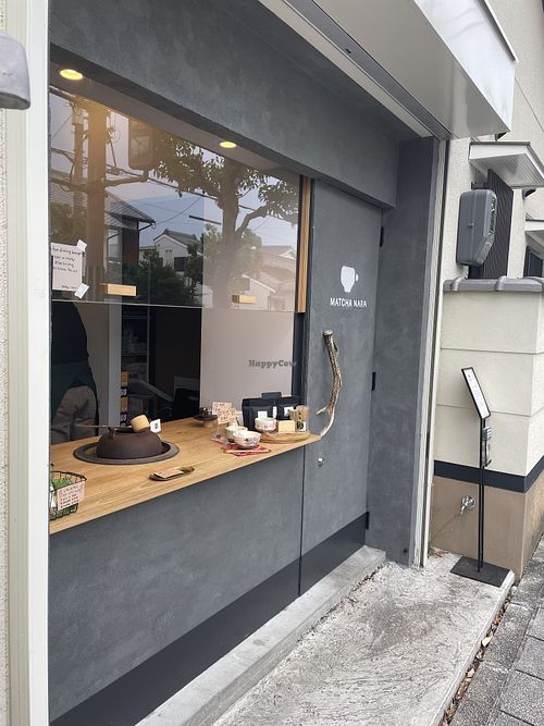 Front of the cafe. Offers takeaway only.  at Matcha Nara in Nara