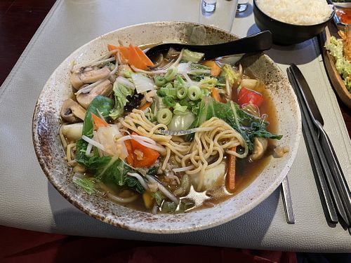 Vegan ramen  at Red Face in Luxembourg City