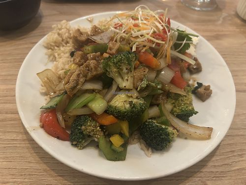 Garlic & Pepper Tofu Veg Stir-fry    at Chanapa in Tullamore