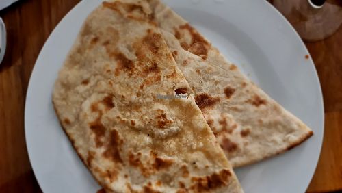 Vegan roti at Food O'Clock Cafe in Bendigo