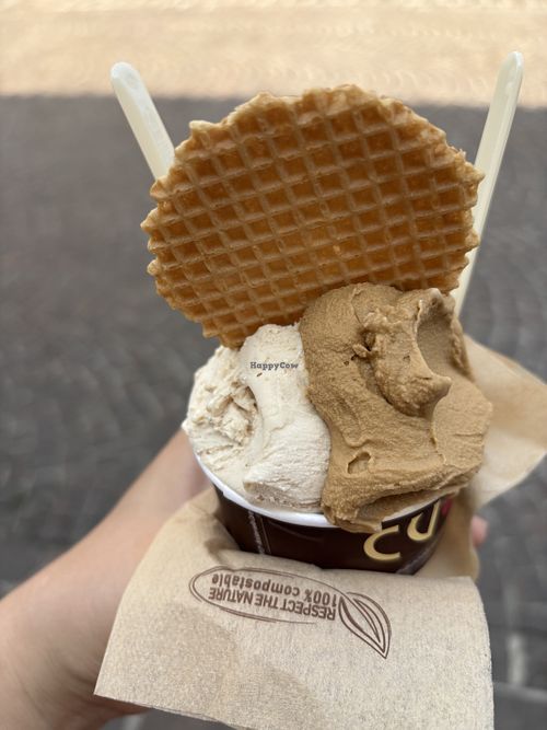 Gelato nocciola e caffè   at Gelateria Cuore in Corsico