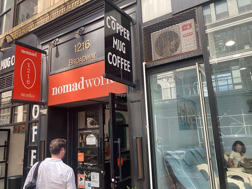 Front at Copper Mug Coffee in New York City